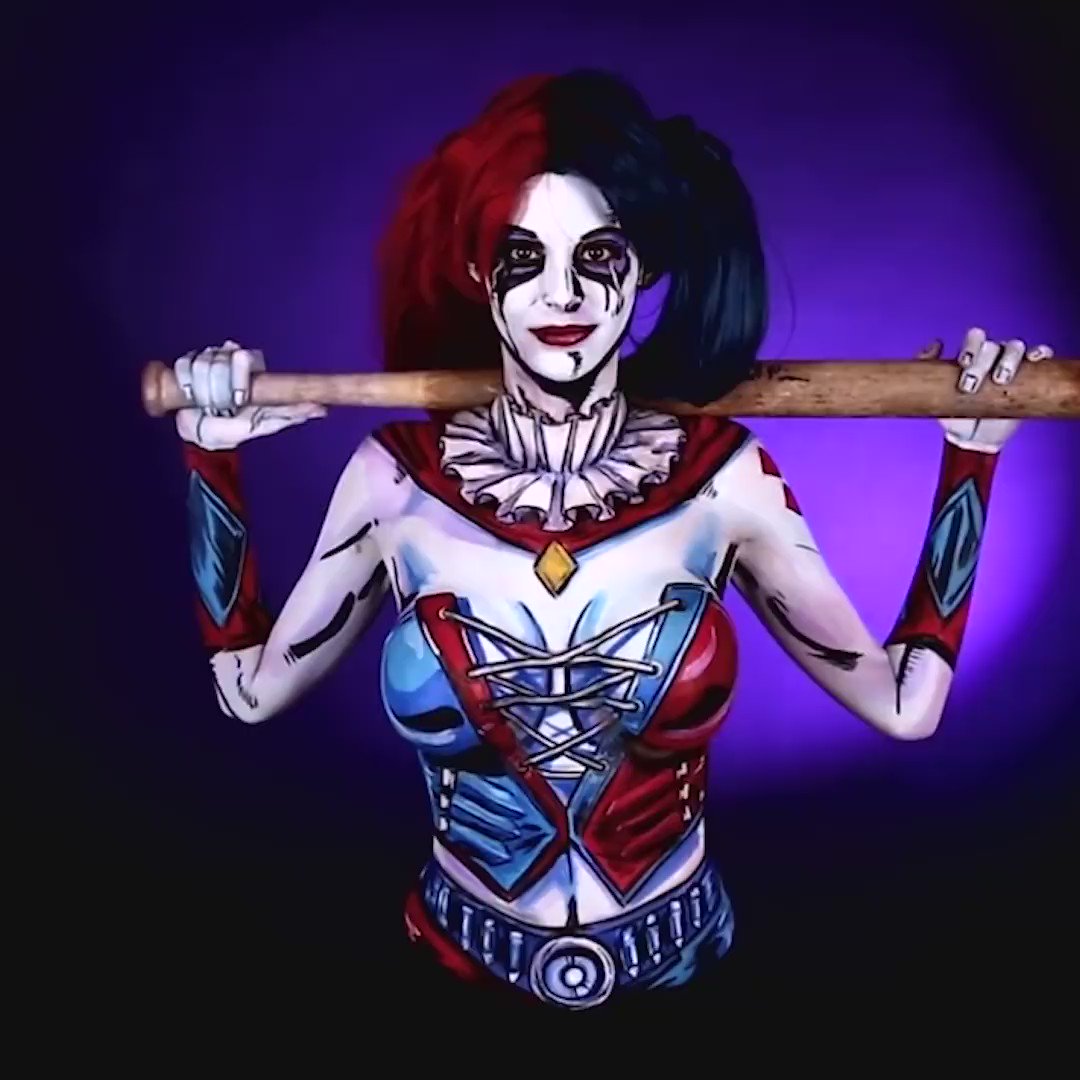 Ign Harley Quinn Body Paint Ign Harley Quinn Body Paint