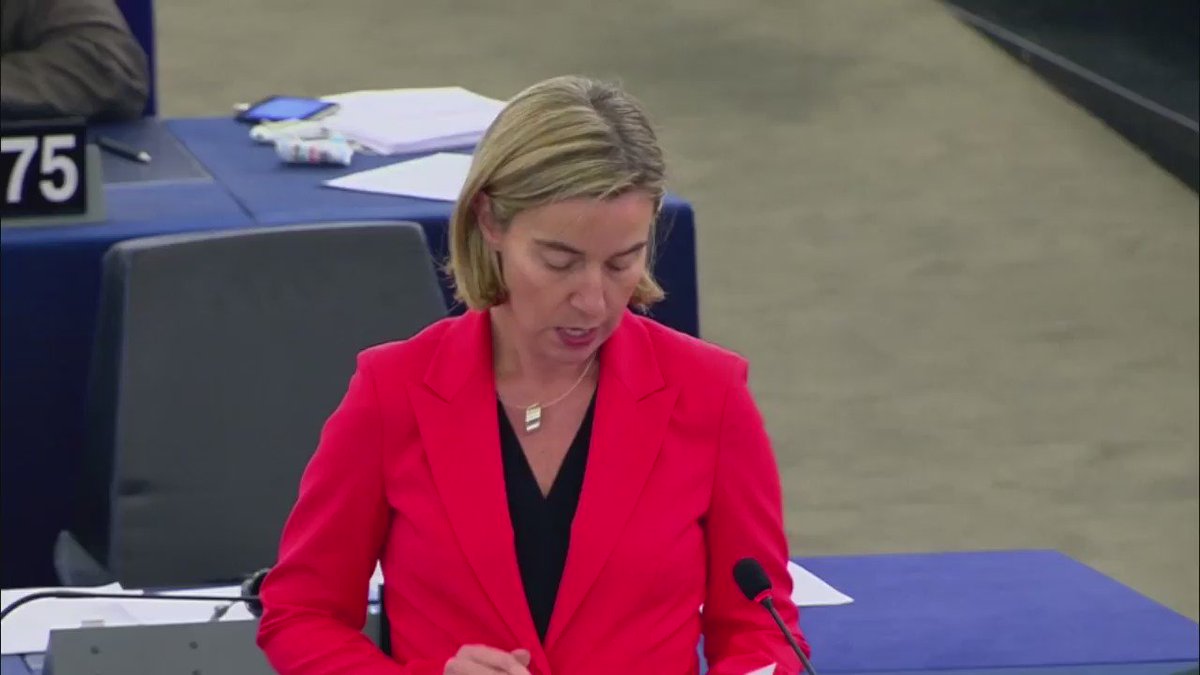 "We stand at a crucial juncture in our work towards EU of security and defence" @FedericaMog presented concrete proposals at @Europarl_EN