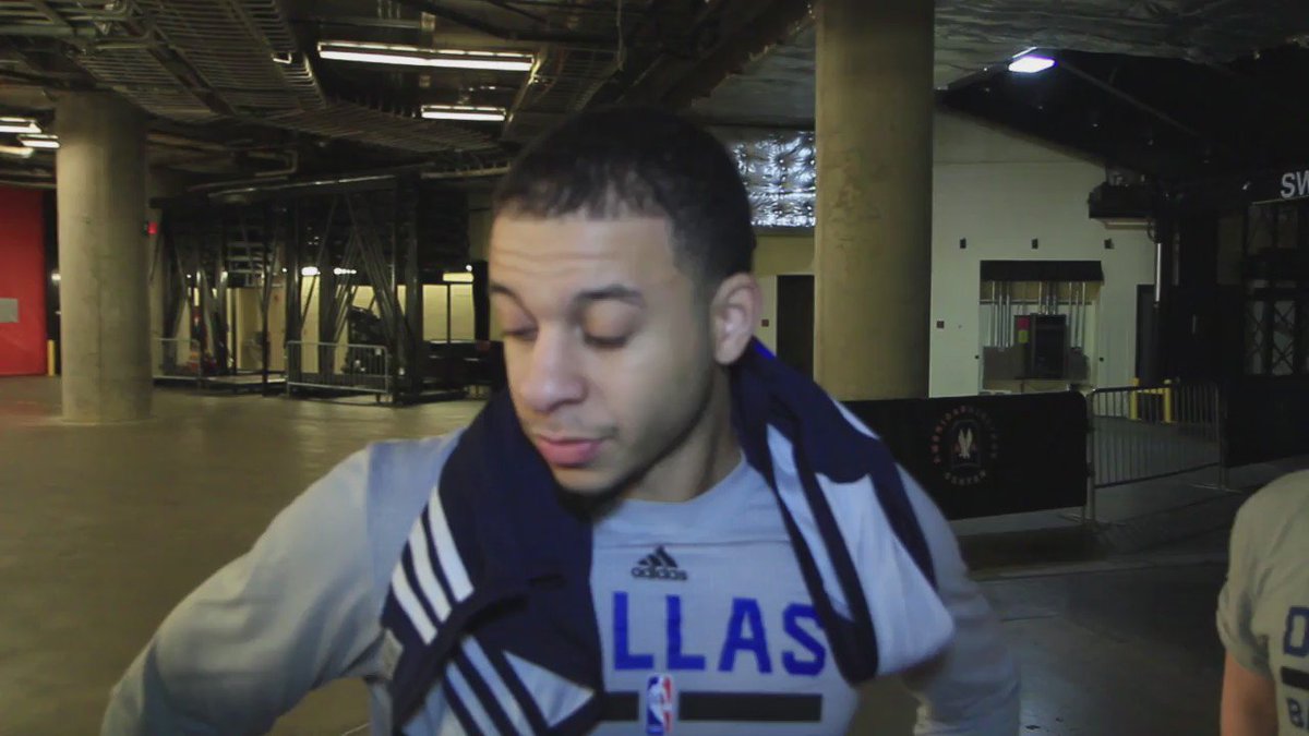 WATCH: @sdotcurry dishes on his health at morning shootaround.  More videos: mavs.com/videos https://t.co/y8YWNsWZsW