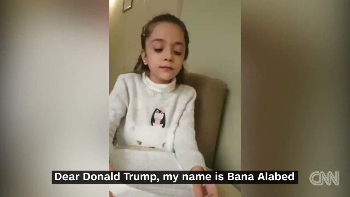 This 7-year-old girl who escaped Aleppo in Syria wrote a letter to President Donald Trump http://cnn.it/2jG5UFe