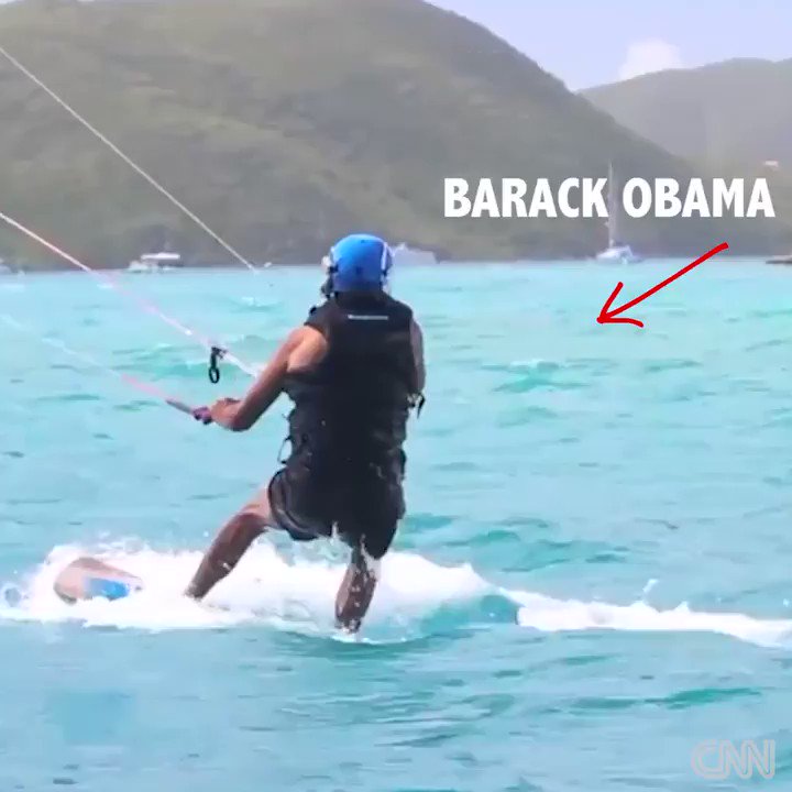 Things you can do when you're no longer President: Watch President Obama kitesurf with Richard Branson http://cnn.it/2kcf14Q