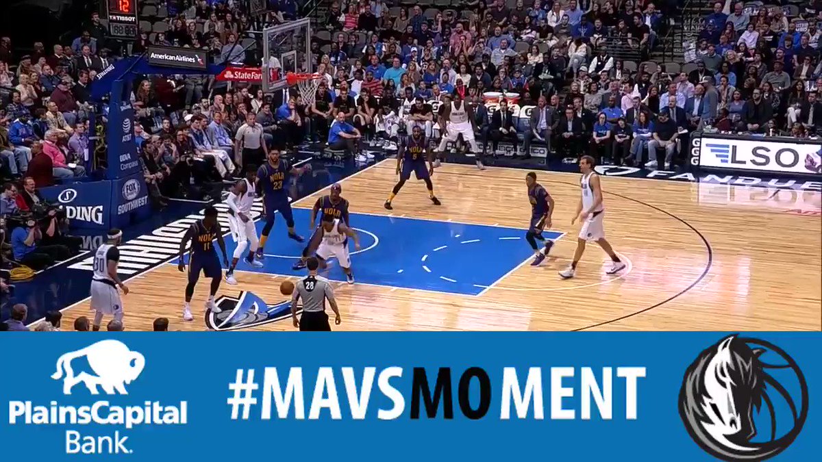 First points with the Mavs! This jumper by @NerlensNoel3 is tonight's #MavsMoment of the game! https://t.co/QXvrttBkMt