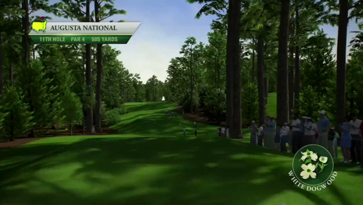 It's the first leg of Amen Corner. #Masters  No. 11, White Dogwood.  Par 4 - 505 yards https://t.co/IHx2THSvMC