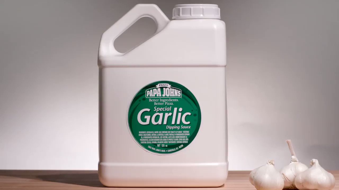 PSA for all you garlic sauce lovers #papajohns #pizza #garlicsauce, papa  johns