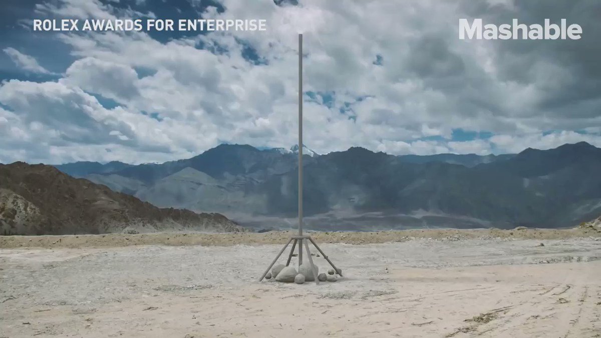 Ice pyramids are bringing fresh water to the desert