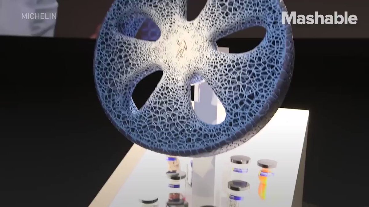 3D-printed airless tire will never leave you stranded with a flat tire