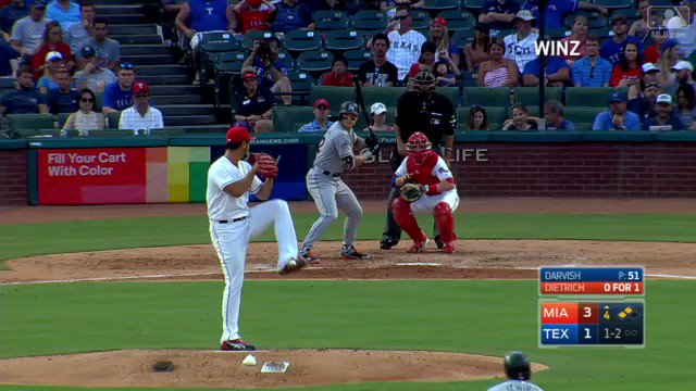 Derek let it fly yesterday, setting a career high with 5 RBI! 🚀  #FishWin | #LetsPlay https://t.co/p9szMSWbUM