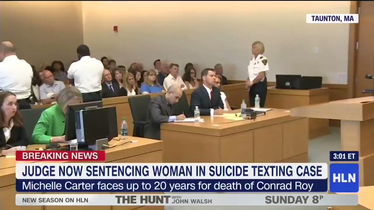 hln on twitter breaking news michelle carter sentenced to 2 5