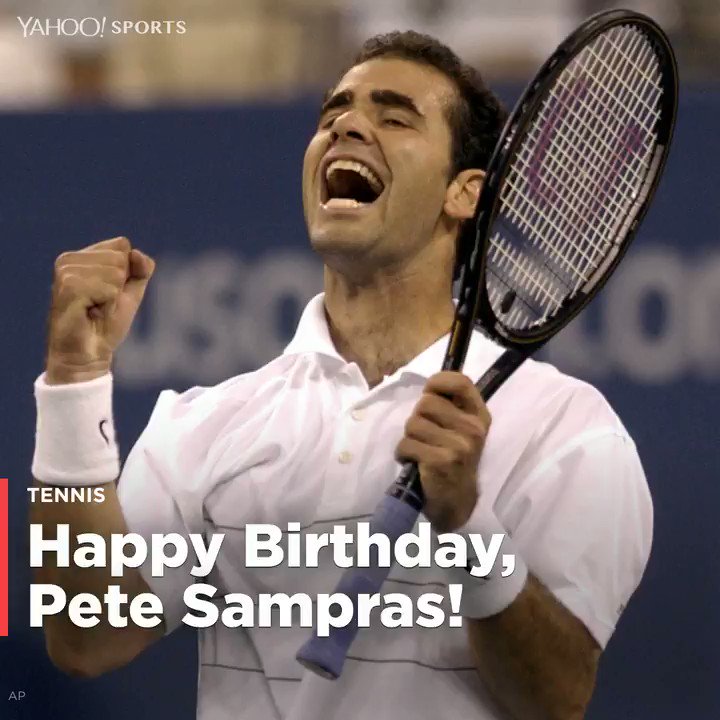 \" Happy 46th Birthday, Pete Sampras! Here\s a look back at his amazing tennis career:  \" 