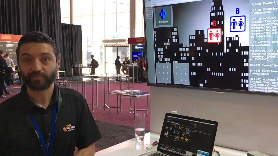 Here is a sneak peak into one of the demos at #AWSDevDay next week! @sbaldacchino demo's AWS Lambda, Greengrass, Step Functions & AWS IoT.