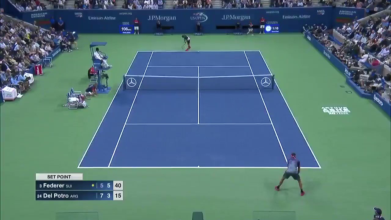 US Open Tennis on Twitter: "2nd set goes to Federer, 6-3 and it's all even  on Arthur Ashe Stadium! #USOpen https://t.co/ytS9rZYk9B" / Twitter