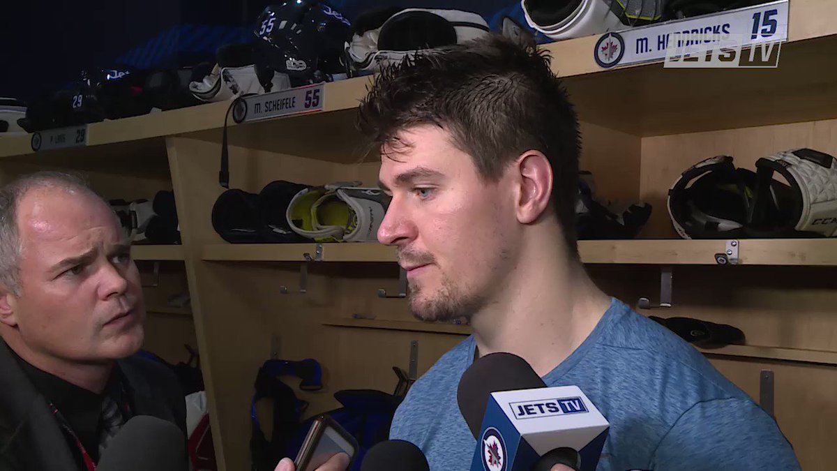 🎥 @markscheifele55 speaks positively after tonight's 2-1 win over the Hurricanes. #CARvsWPG https://t.co/sq2nNosytY
