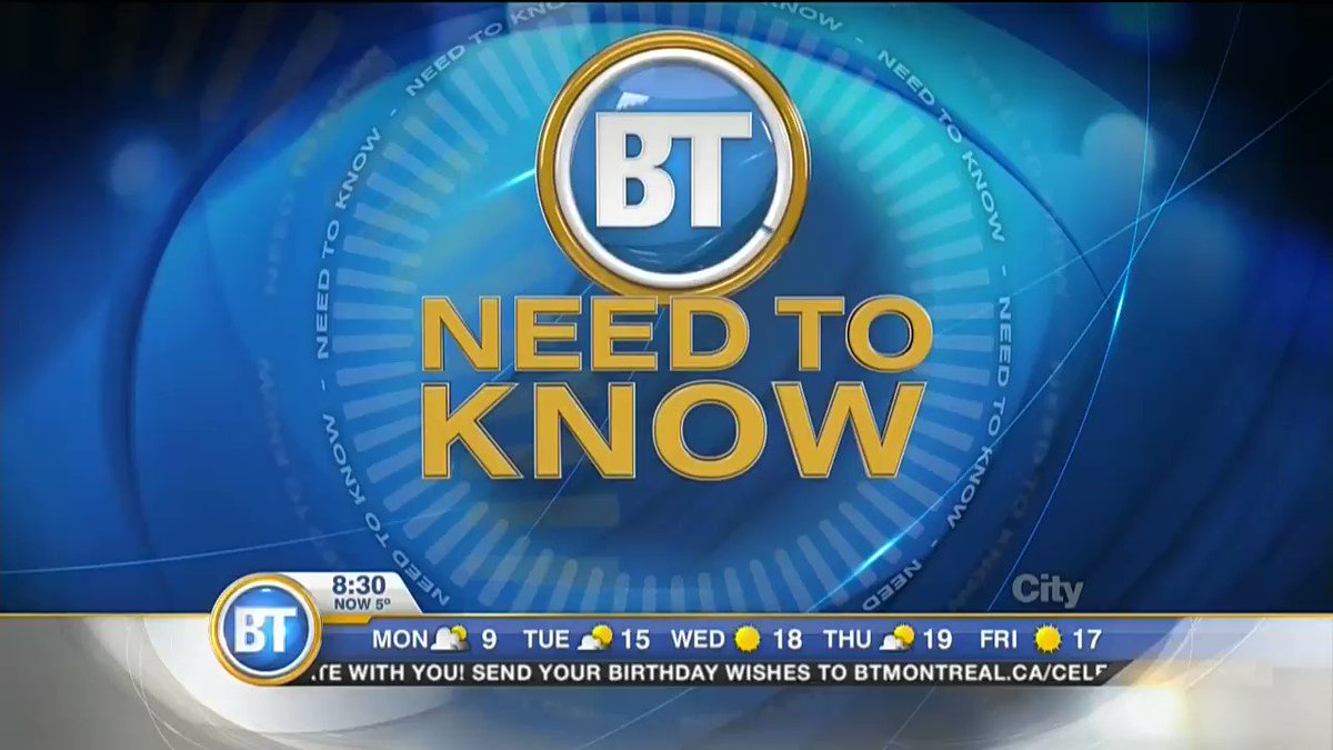 #BTMTL #needtoknow VIDEO: Your 90-second news, weather, traffic update at 8:30 https://t.co/JZ0Zy87OxK