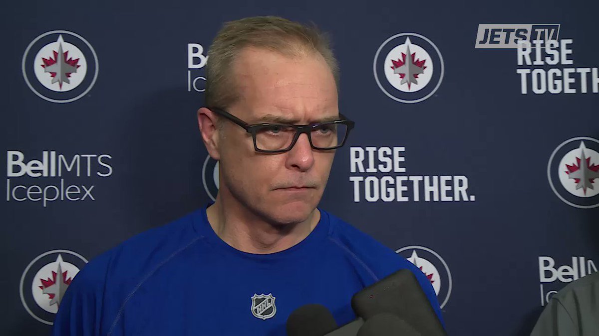 Head Coach Paul Maurice on the team's performance last night and more, today at practice. https://t.co/WLg2GA6j3D