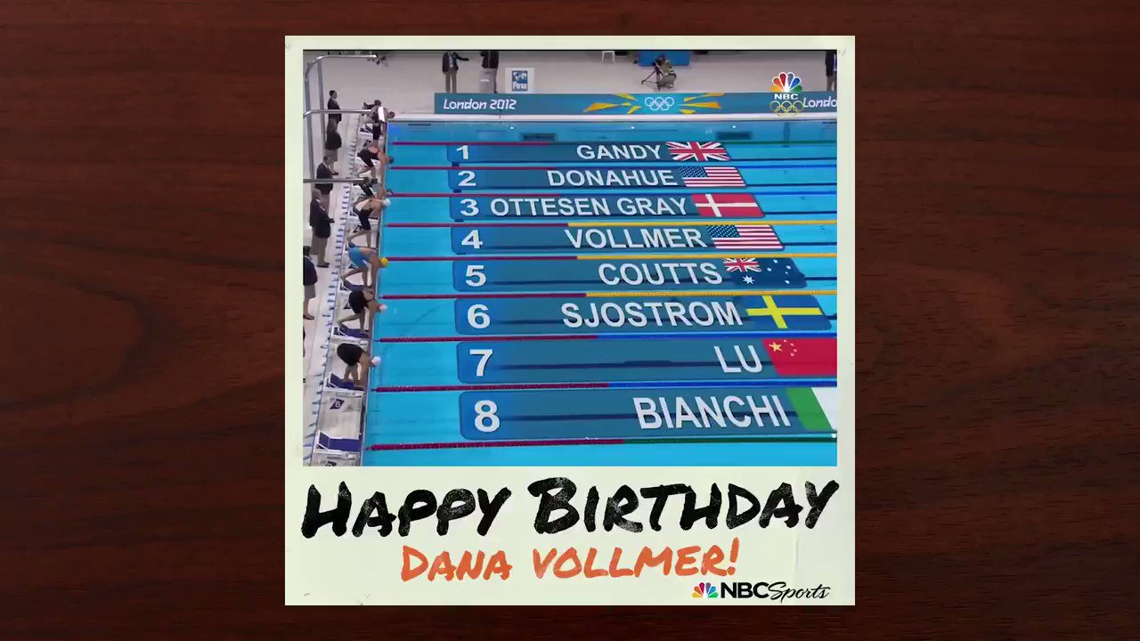 Happy Birthday Dana Vollmer!   