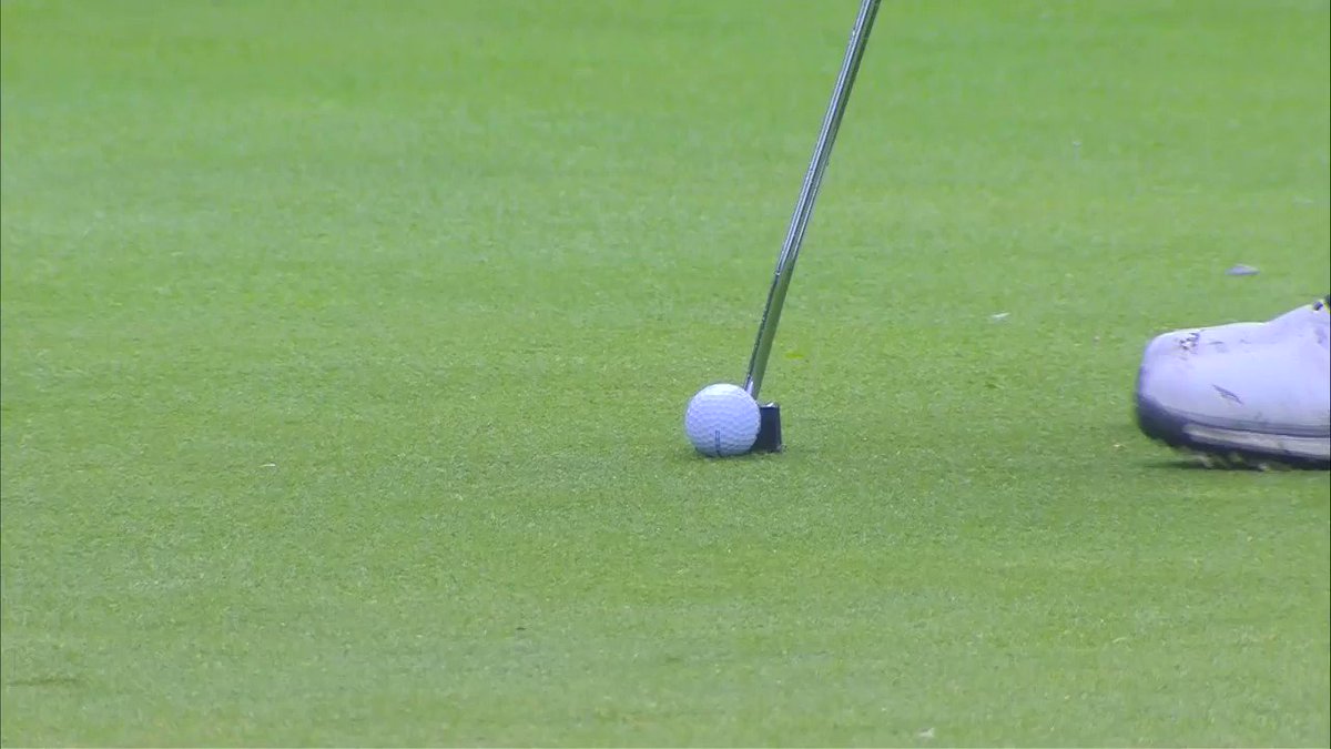 ? The smallest putter ever seen on the European Tour at the last Joburg
