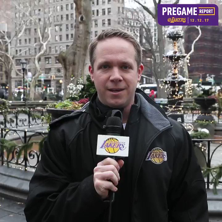 🎥 @LakersReporter with the latest dispatch from New York City #LakeShow https://t.co/i7sKJG1weM