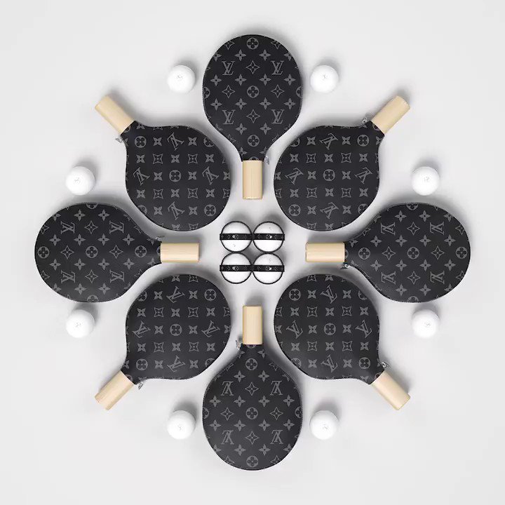 Louis Vuitton on X: Professional table-tennis paddles and balls