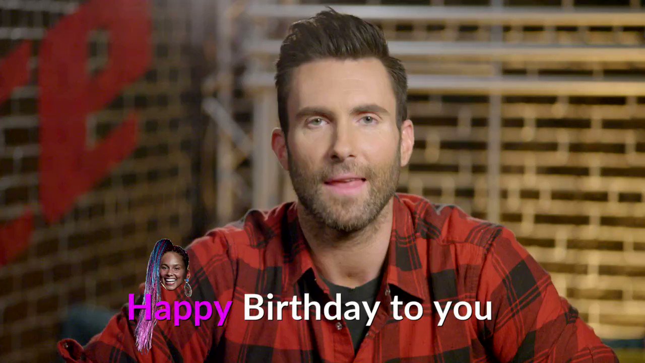 The Voice on X: "A special birthday message from @adamlevine to the one and only, @aliciakeys! #TheVoice https://t.co/7NChbZCXEh" / X
