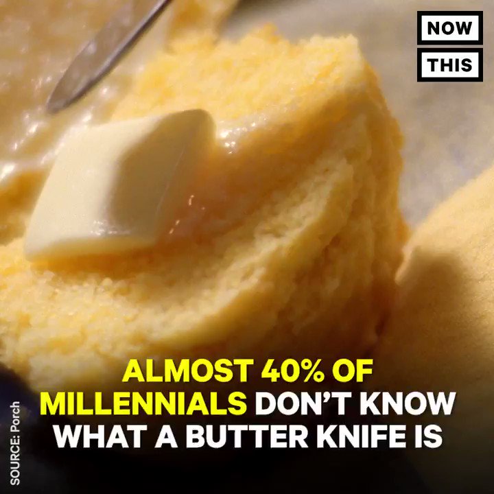 Millennials might be the worst generation of cooks — 40% of them don't know what a butter knife is
