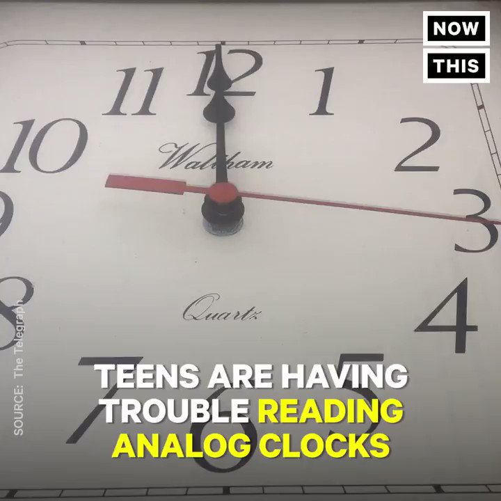 Some schools are removing analog clocks because teens can't read them