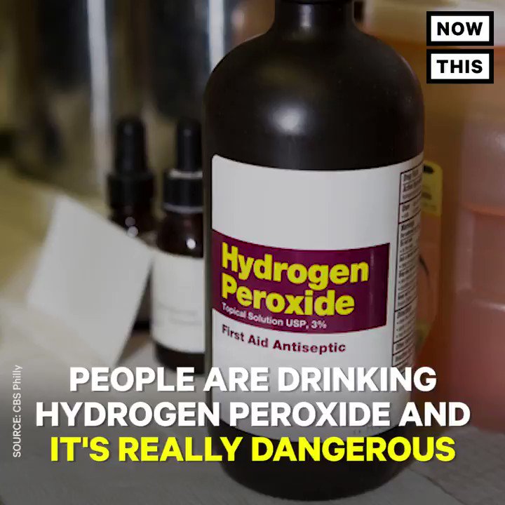 Nowthis On Twitter People Are Drinking Hydrogen Peroxide For Health But It Could Kill You Nowthis On Twitter People Are Drinking Hydrogen Peroxide For Health But It Could Kill You