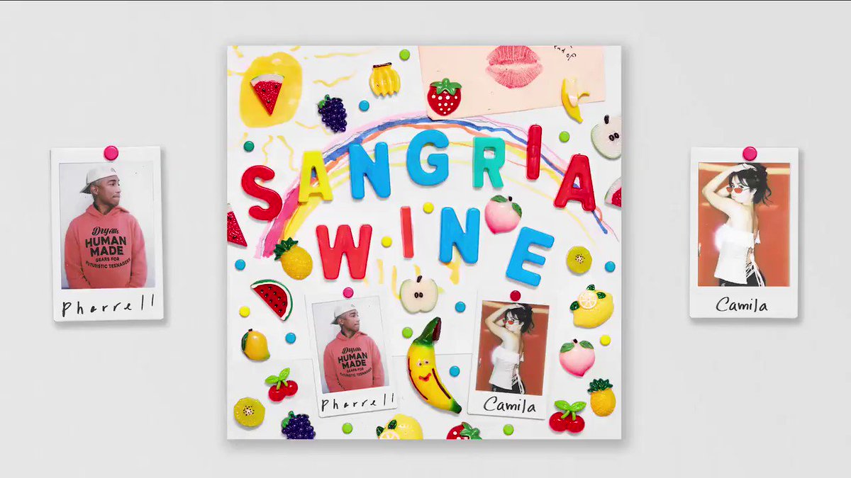 Sony Music Argentina (@SonyMusicArg) on Twitter photo 2018-09-17 20:30:00 🍇Ponele ritmo al lunes con #SangriaWine de @Pharrell x @Camila_Cabello🍇 Escuchá este temazo ahora: ▶smarturl.it/sangriawine 🍇Ponele ritmo al lunes con #SangriaWine de @Pharrell x @Camila_Cabello🍇 Escuchá este temazo ahora: ▶smarturl.it/sangriawine