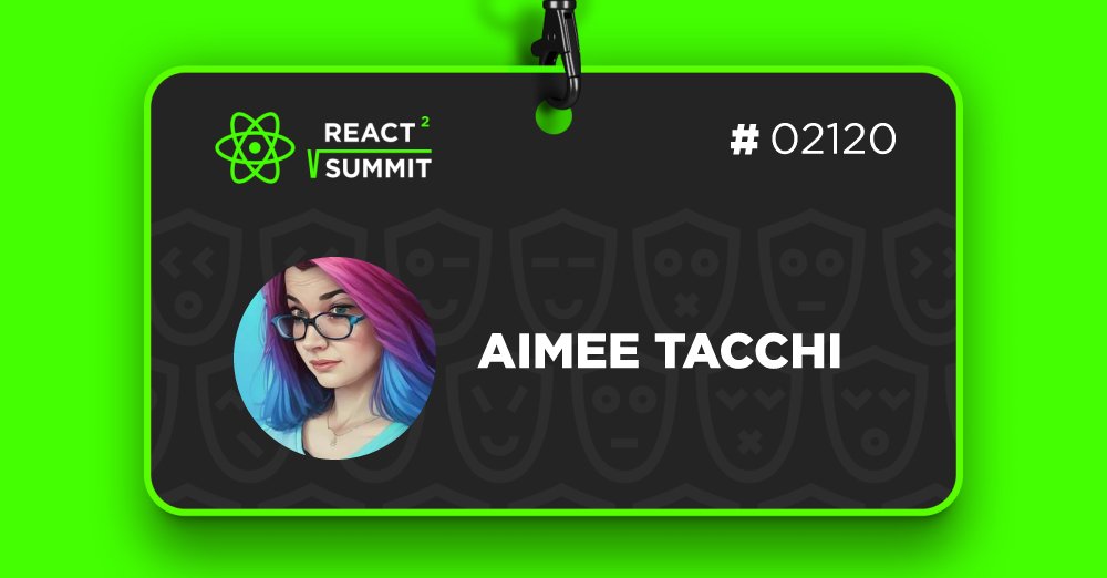 codewithaimee's tweet card. Join 10k engineers worldwide at React Summit 2025 and meet 60+ top speakers at June 13 - 17, 2025
