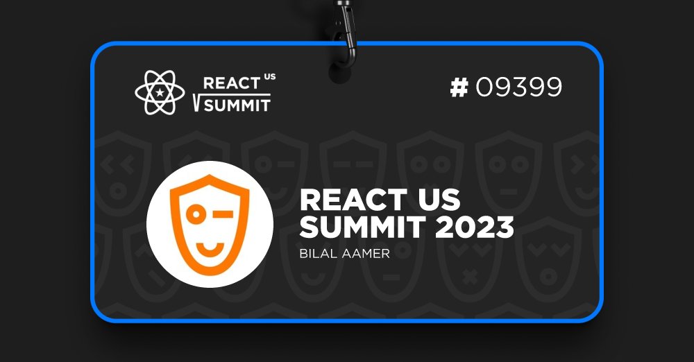 TheBilalAamer's tweet card. Join 1500 engineers worldwide at React Summit US 2023 and meet 60+ top speakers at November 13 - 15, 2023