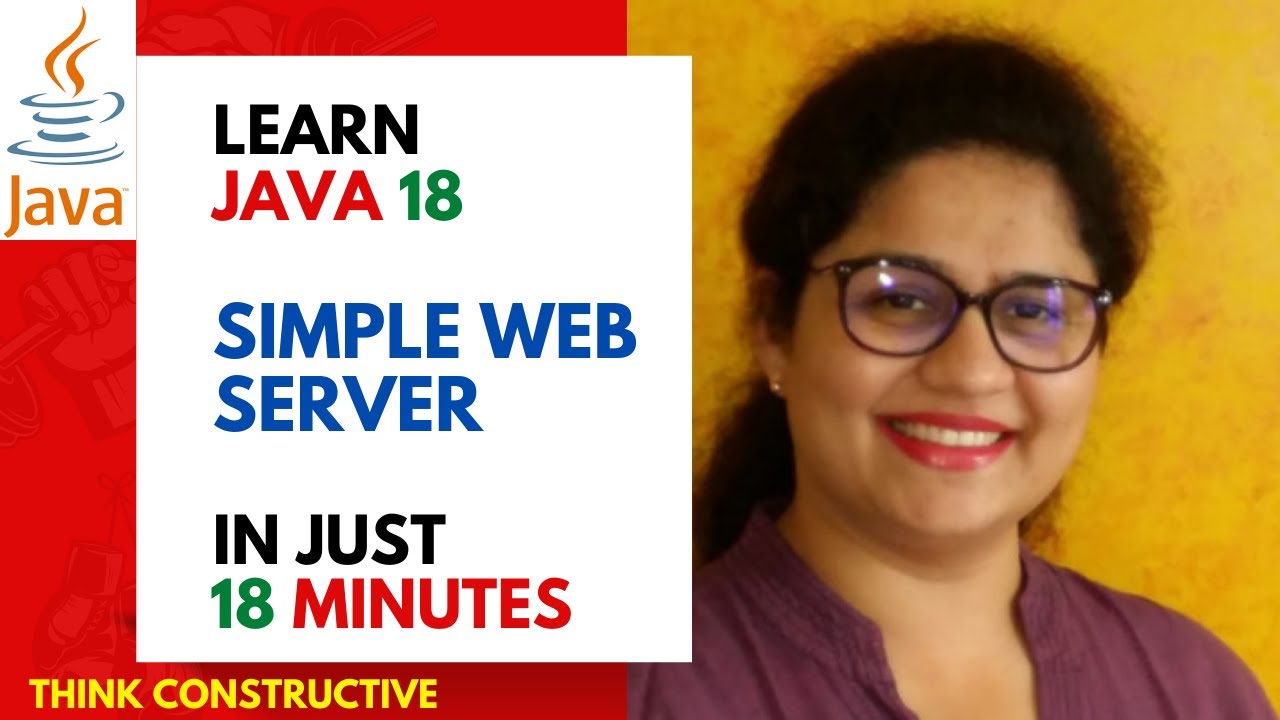 TConstructive's tweet card. Java18 Simple Web Server Tutorial with Demonstration | Java Features