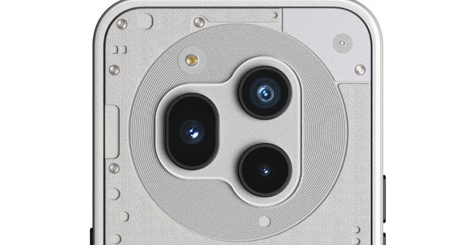 A photo that apparently shows the top of the Nothing Phone 3.