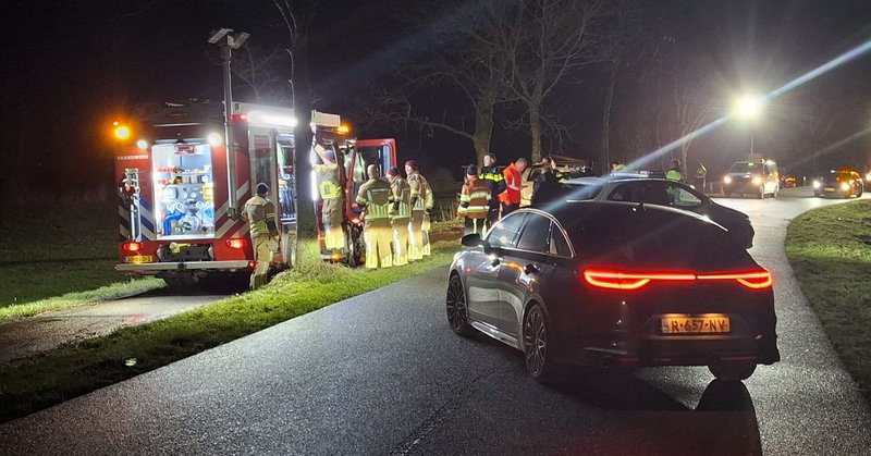 Motorrijder gewond bij ongeval in Tjerkwerd