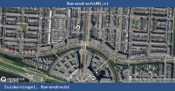 Spoedinzet politie bij letsel op Zuidersingel in Barendrecht