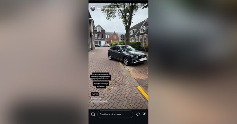 Foutparkeerders bij brandweer Breukelen, handhavers grijpen in