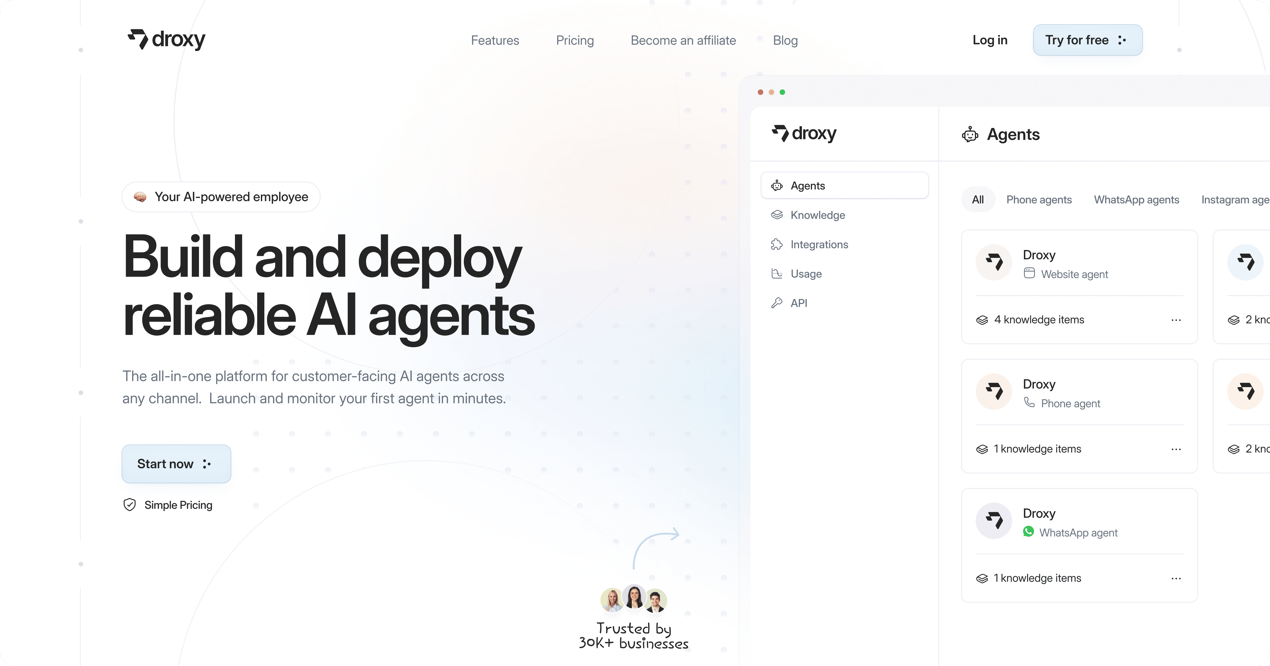 Turn every customer interaction into revenue with Droxy. Allow Droxy to manage the interactions across all your channels and help you convert more. Never miss an opportunity to grow your business.