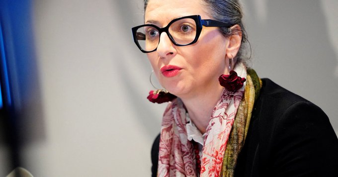 UN Special Rapporteur for the occupied Palestinian territories, Francesca Albanese gives a press conference at the UN City in Copenhagen, Denmark February 5, 2025. Ritzau Scanpix/Ida Marie Odgaard via REUTERS/File Photo