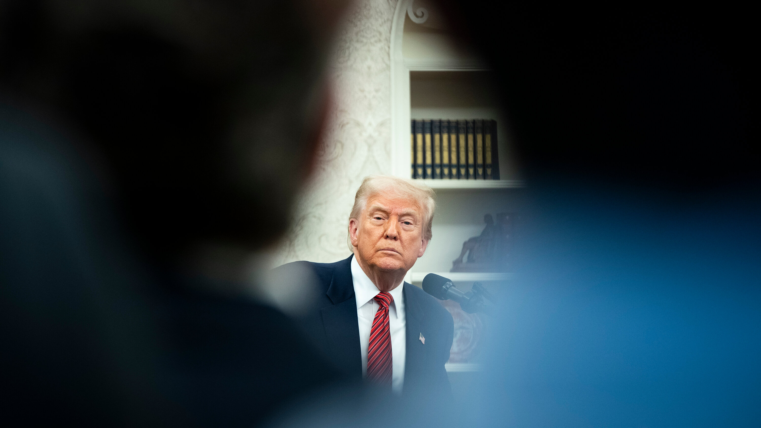 davidenrich's tweet card. President Trump had sued over an interview with former Vice President Kamala Harris. The company needs federal approval for a multibillion-dollar sale.