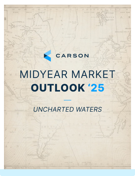 RyanDetrick's tweet card. Carson’s Midyear Market Outlook: 2025 offers predictions from our Investment Research Team to help investors understand economic trends.