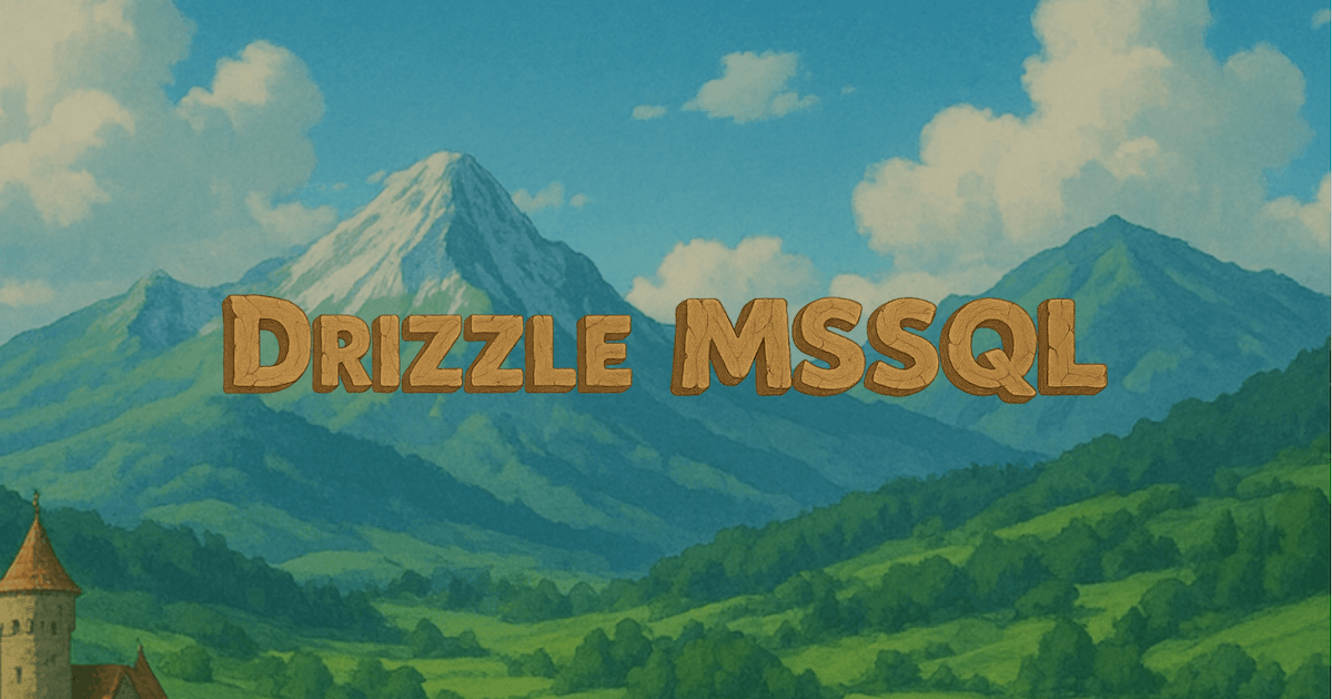 DrizzleORM's tweet card. Help Drizzle Team build MSSQL driver