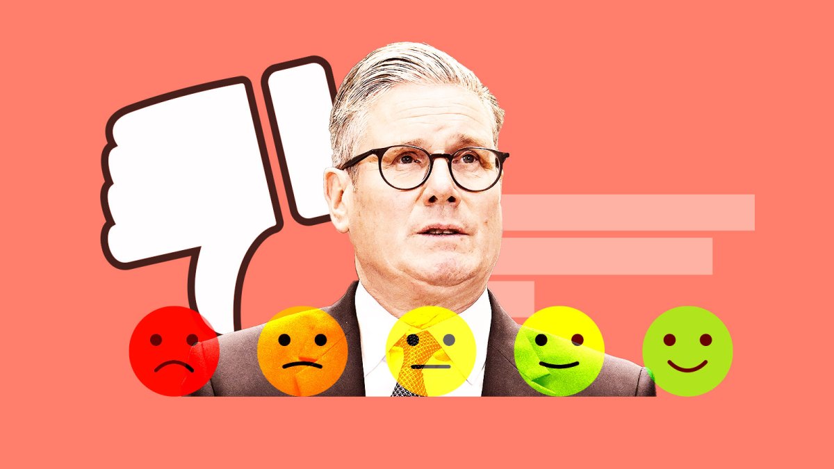 thetimes's tweet card. How popular is Keir Starmer? What are the latest opinion polls? Check our live approval rating tracker