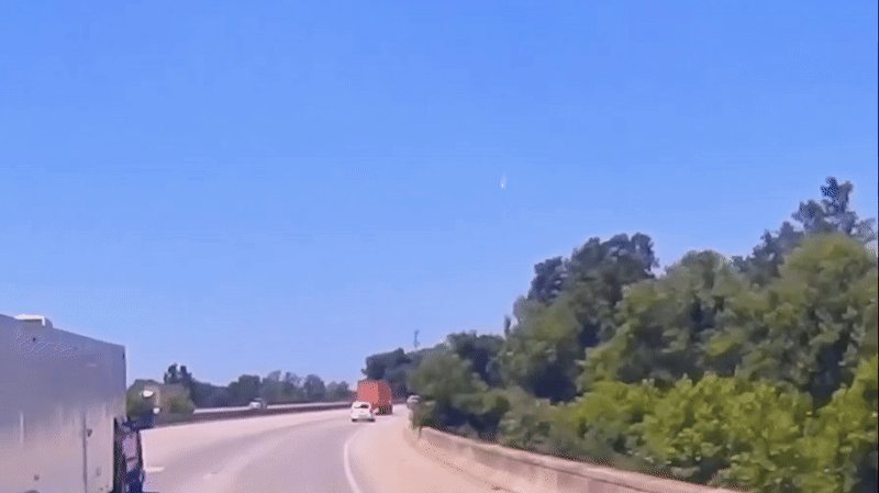 Graham__Hancock's tweet card. The fireball was bright enough to be spotted by a lightning-tracking satellite from orbit.