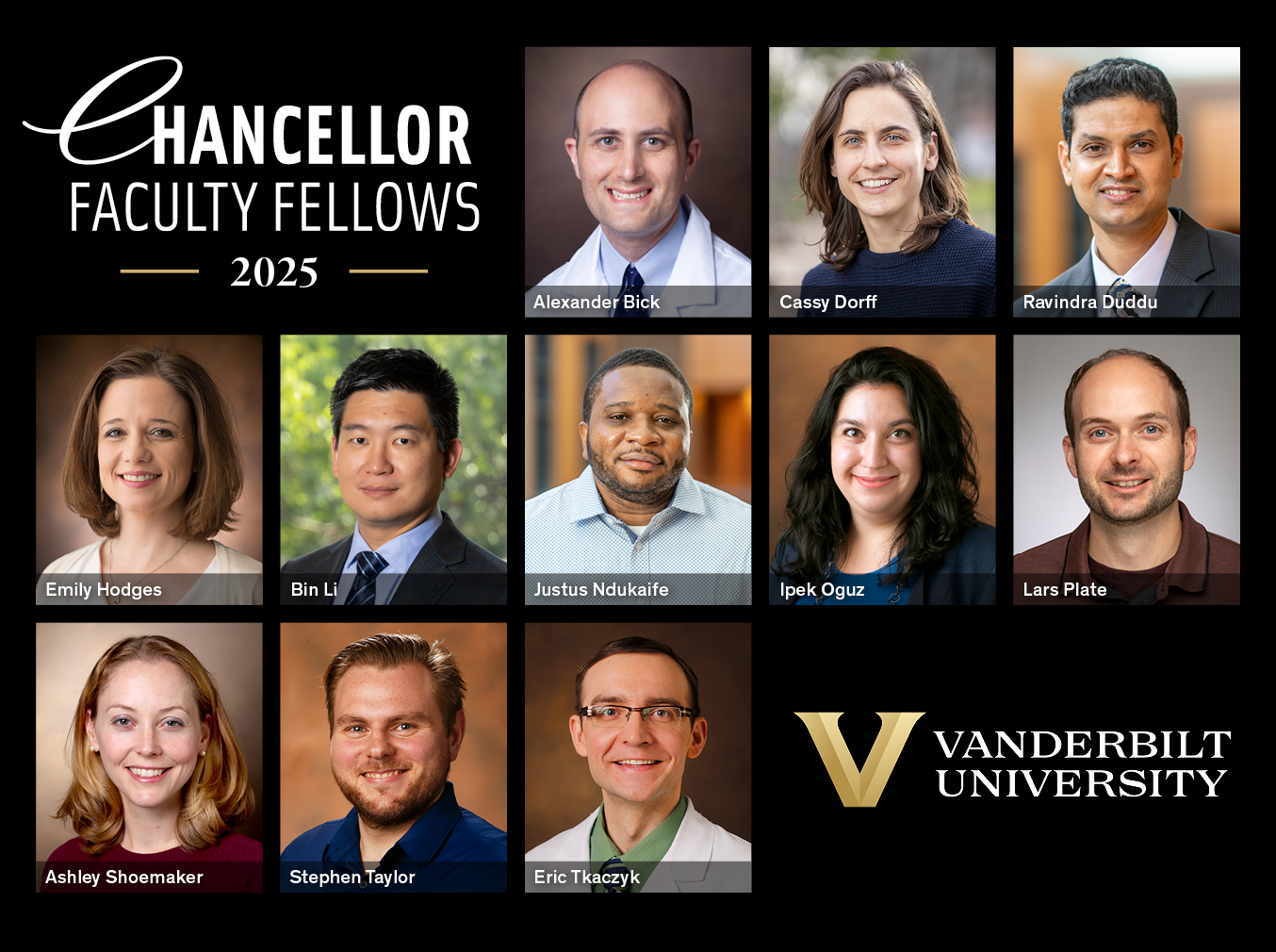 AlexBickMDPhD's tweet card. Eleven outstanding faculty members from across the university have been selected for the 2025 cohort of Chancellor Faculty Fellows. Each fellow holds the title of Chancellor Faculty Fellow and...