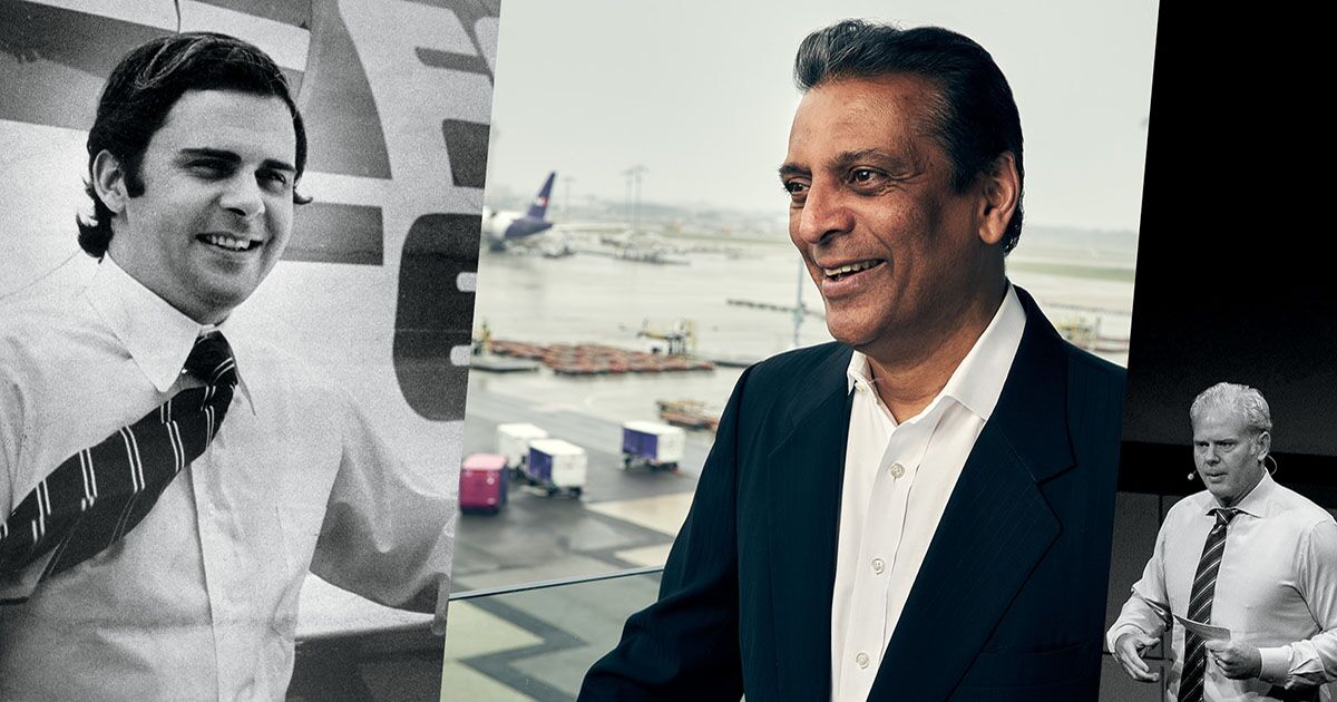 devinleonard's tweet card. Raj Subramaniam is trying to build a company more like rival UPS, while the old boss and his son look over his shoulder.