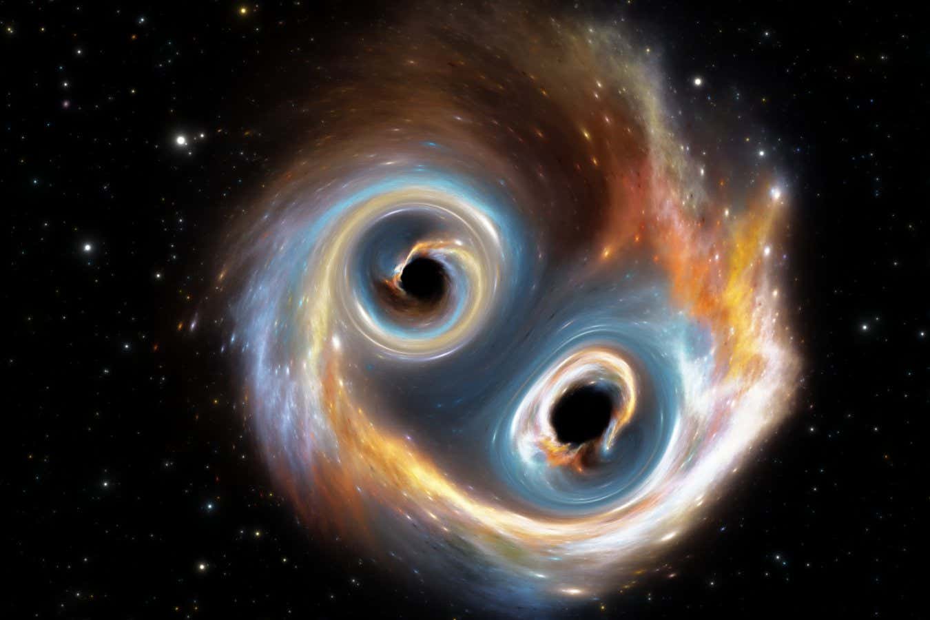 newscientist's tweet card. A puzzling gravitational wave was detected, and astronomers have determined that it comes from a record-breaking black hole merger