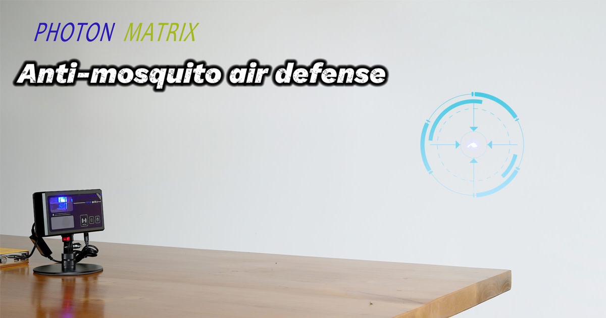 affinity892's tweet card. Detecting mosquitoes with LiDAR and eliminate them with lasers/Applicable to various scenarios