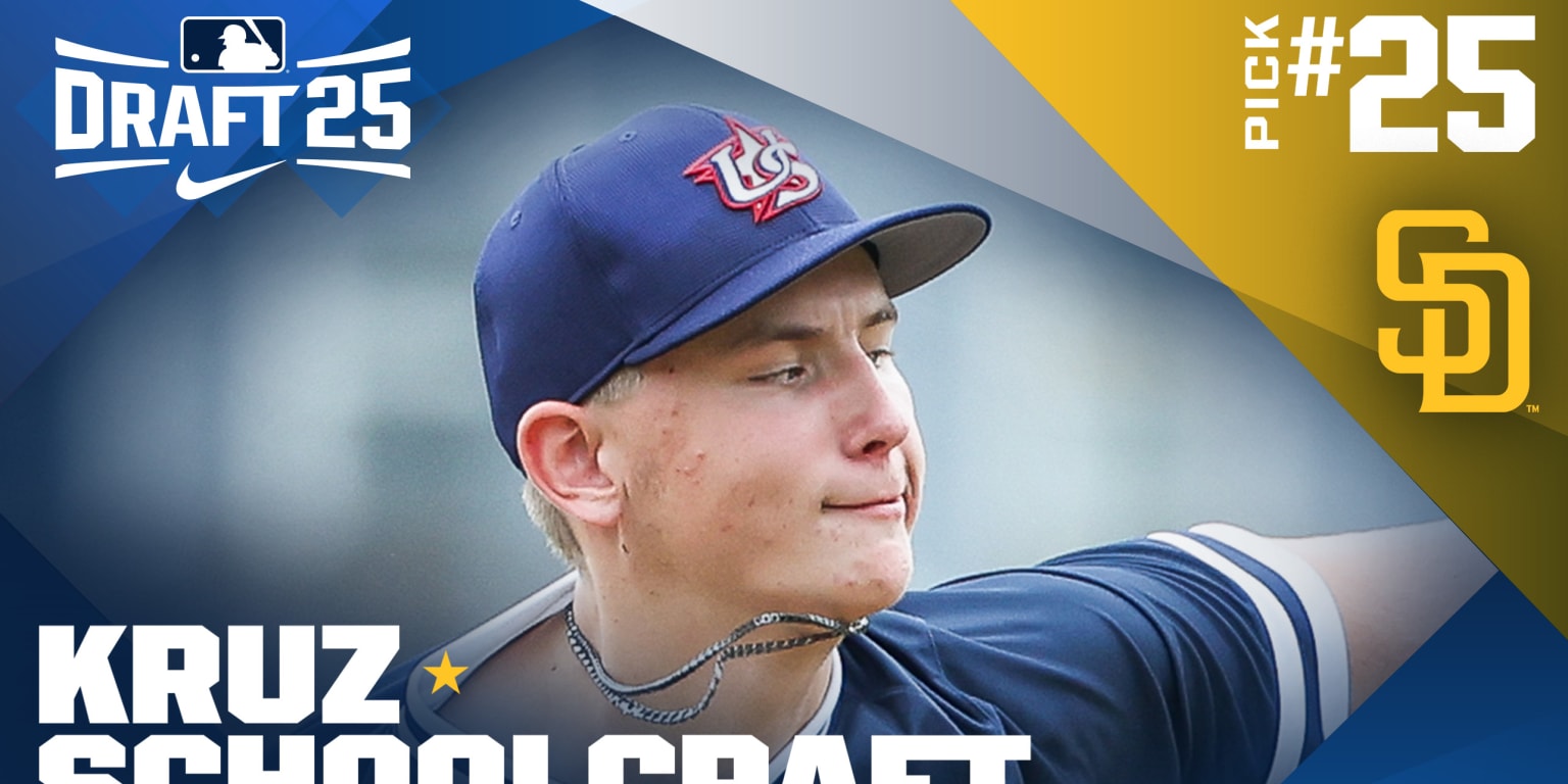 AJCassavell's tweet card. SAN DIEGO -- The Padres are taking a chance on a high school left-hander with upside -- which probably should not come as a surprise. With the 25th overall pick in the MLB Draft on Sunday, San Diego...