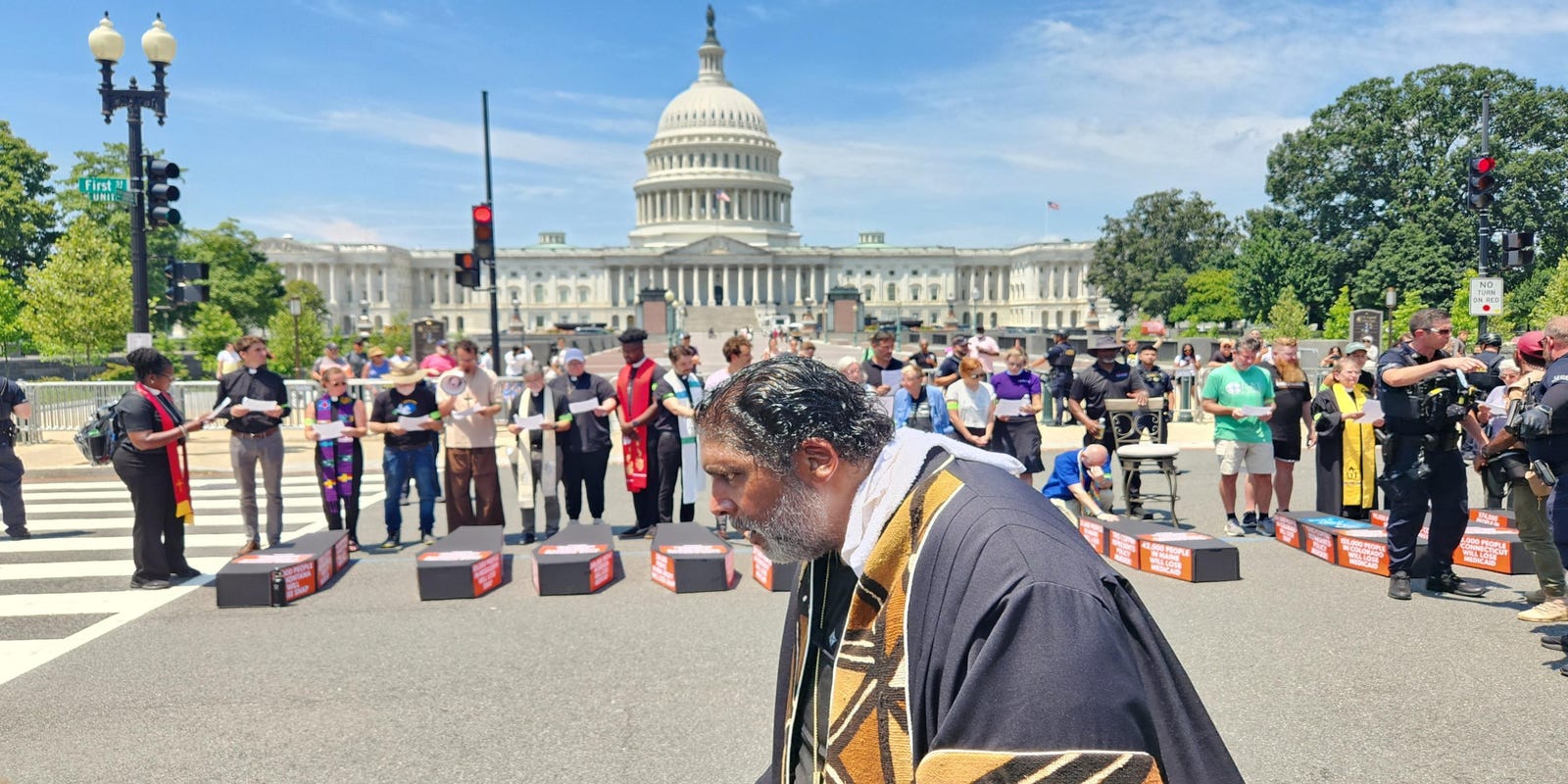 dberrygannett's tweet card. Faith leaders will take their protests over federal budget cuts to the South, which has high poverty rates and many who they say will be hurt.