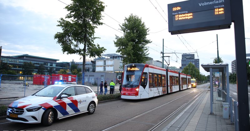 Aanrijding met tram op Volmerlaan in Rijswijk