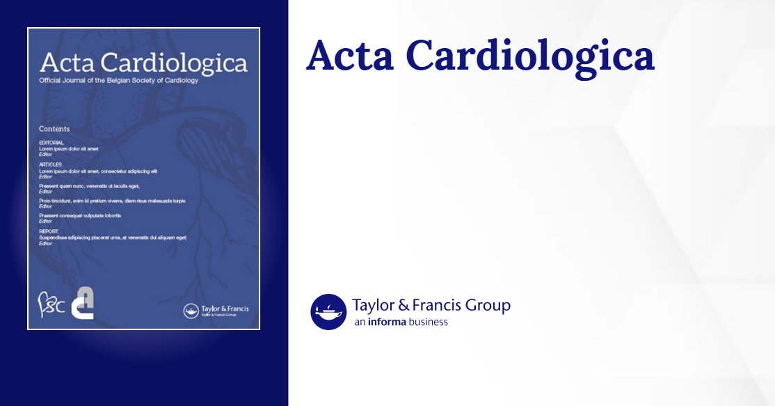 DrDamandeep's tweet card. Published in Acta Cardiologica (Vol. 80, No. 5, 2025)