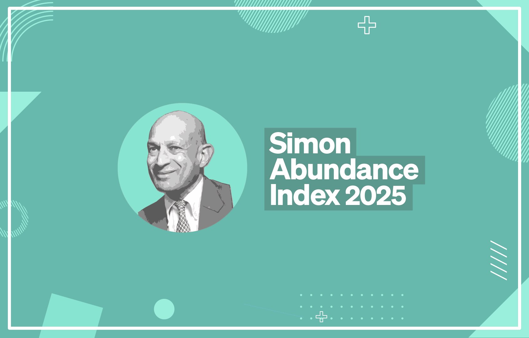 HumanProgress's tweet card. The Simon Abundance Index 2025